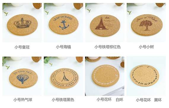 New Cute cork wooden Coffee / Cup Coaster / Tea Mat & pads / fashion style / Wholesale-BD-QJ-004 