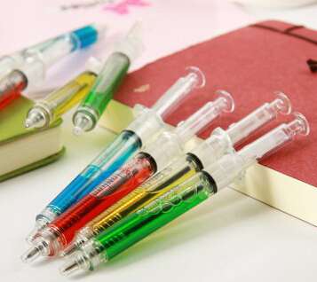 Hot products Syringe Shape Injection Shape Ball Pen for Doctors for promotional gift --BD-QJ-0056
