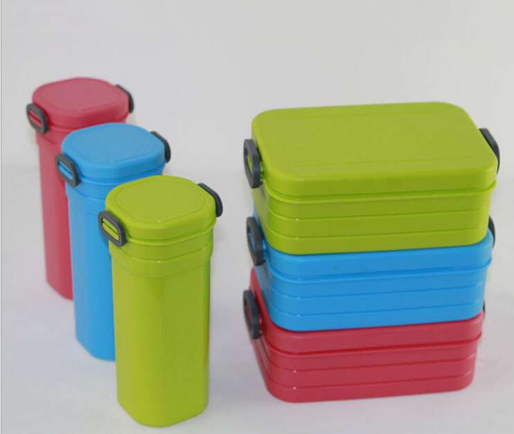 Double layer Lunch Box, with Lock and Transparent Lid,customize logo BD-AN022