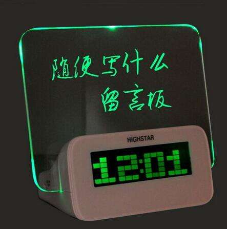 Romantic message board led message board alarm clock---MM009