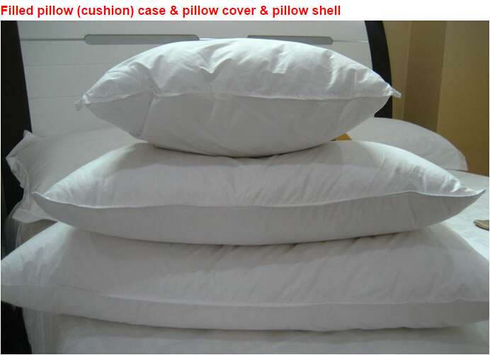 100% cotton/silk/polyester white pillowcase   BD-SH040