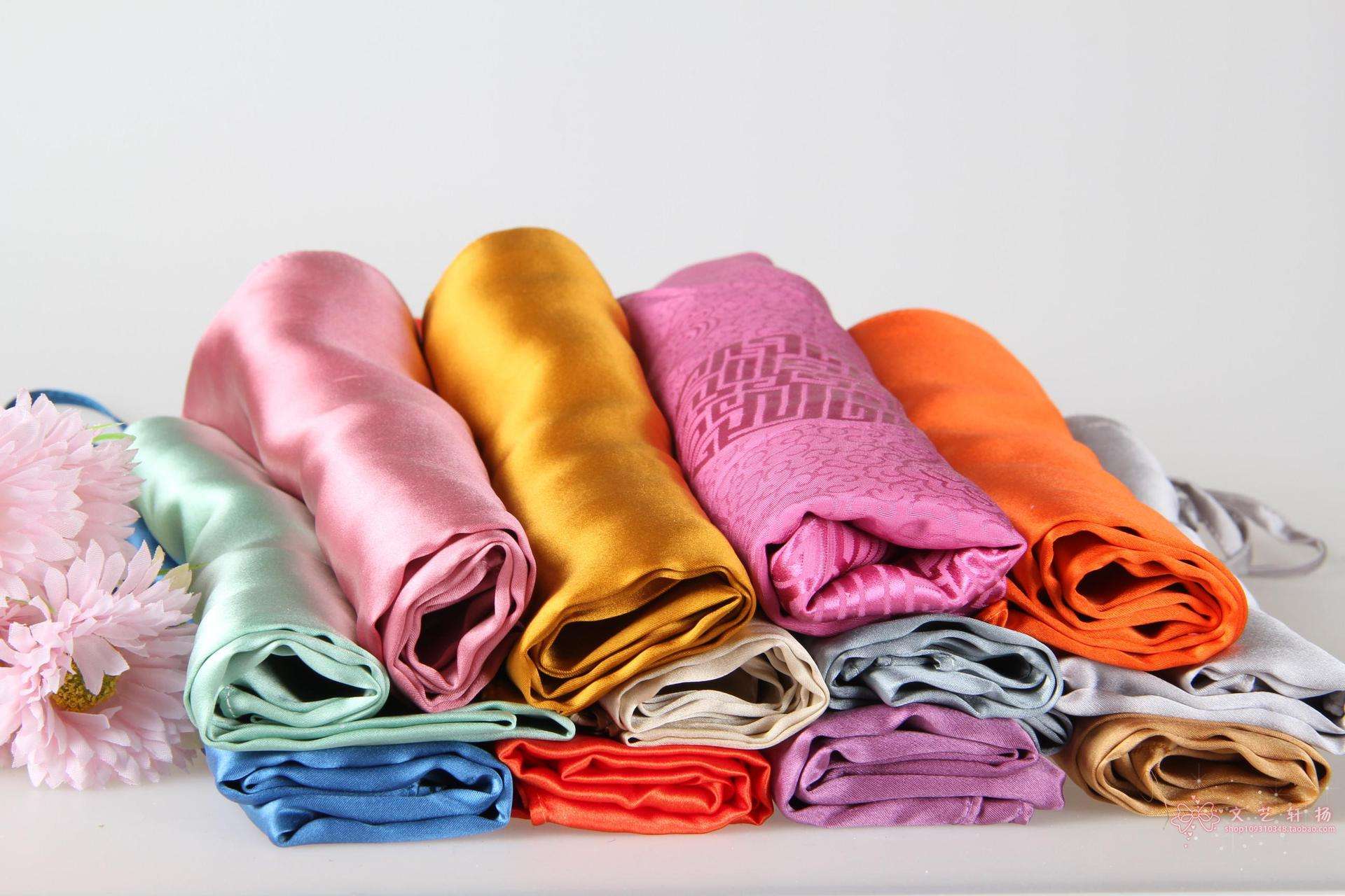 Multicolor mixed beauty silk pillow towel wholesale for parent/adult/lady  BD-SH043