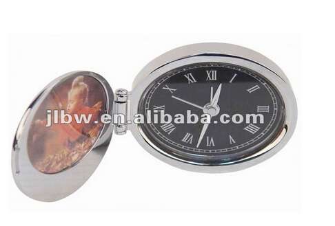 Plastic photo frames alarm clock with high quality BDSH098