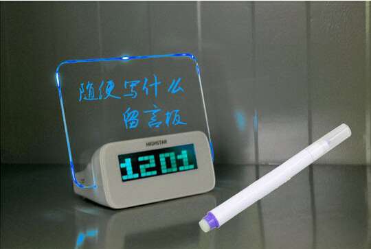 Romantic message board led message board alarm clock    BDSH137