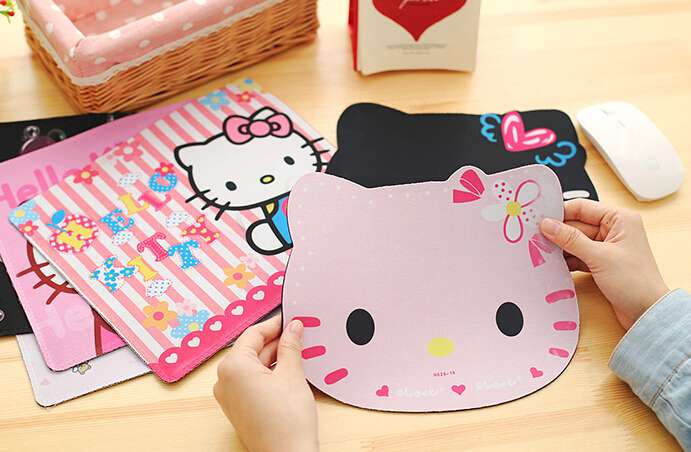 Pink Cute Kitty Family Mouse Mat   BDSH151