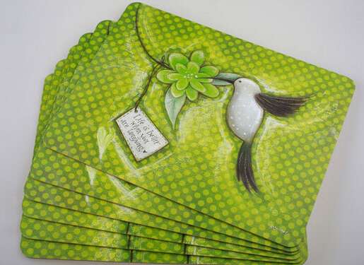 Eco-friednly Middle Fiber Lunch/Drinking Cup Mat/Coaster  BDSH163