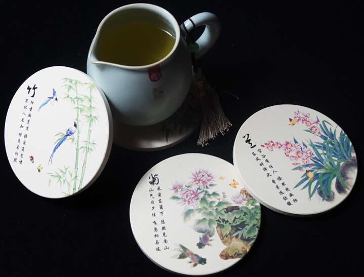 China Classical Elegant Tea Cup Mat/Coaster    BDSH161