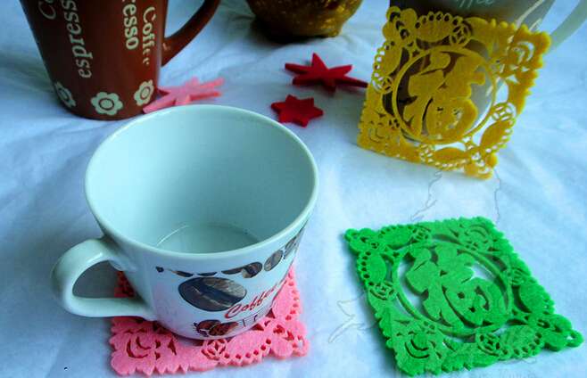 Chinese Style Water-proof/anti-scratch non-slip cup mat    BDSH160