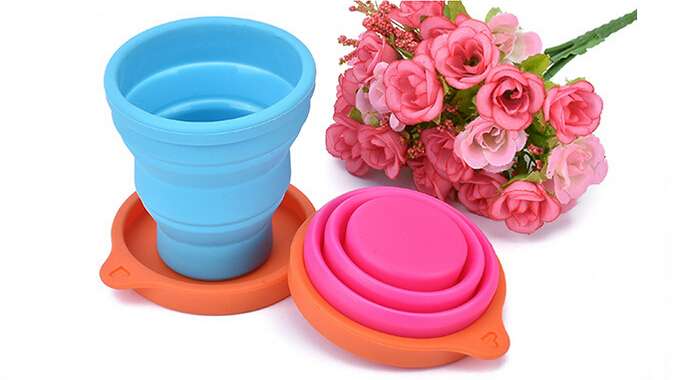 Portable Place Saving Easy Carry Foldable Cup   BDSH172