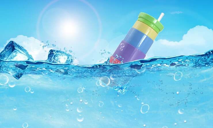 Hot sale outdoor sports water bottle creative gift cup silicone folding cup  BDSH167