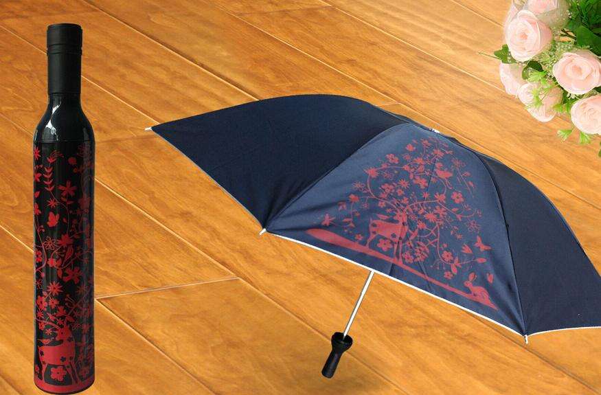 2016 Creative wine bottle umbrella Uv protection  BDSH188