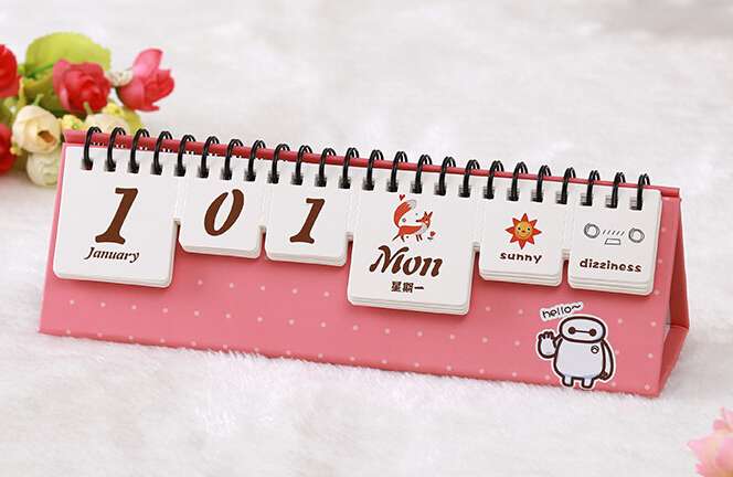 Cute animal desk calender for kids  BDSH243