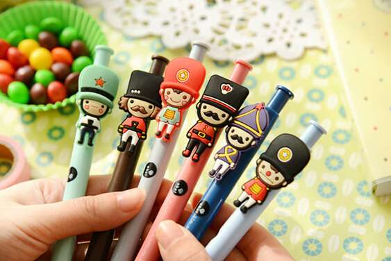 Hot sale Euro Funny Colors Press Point Pen  BDSH266