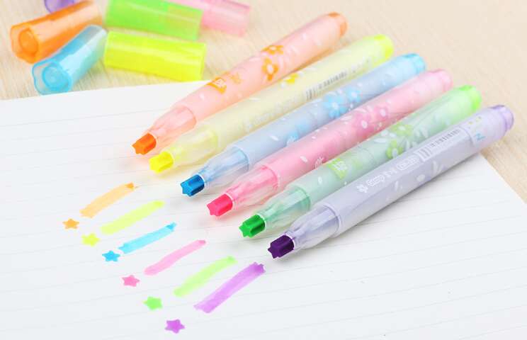 Hot Sale Multi Colorful Innovation Star Mark Pen Point  BDSH294